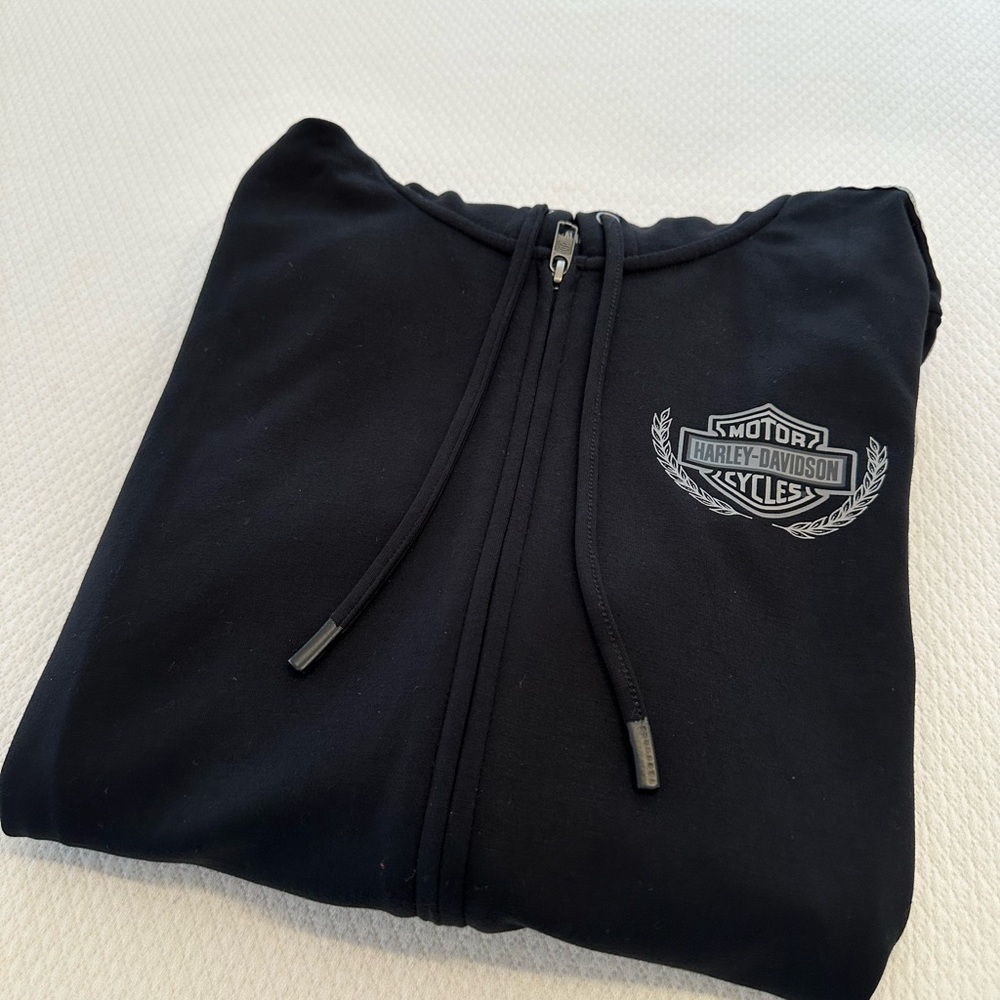 Harley-Davidson Black Zip-Up Jacket